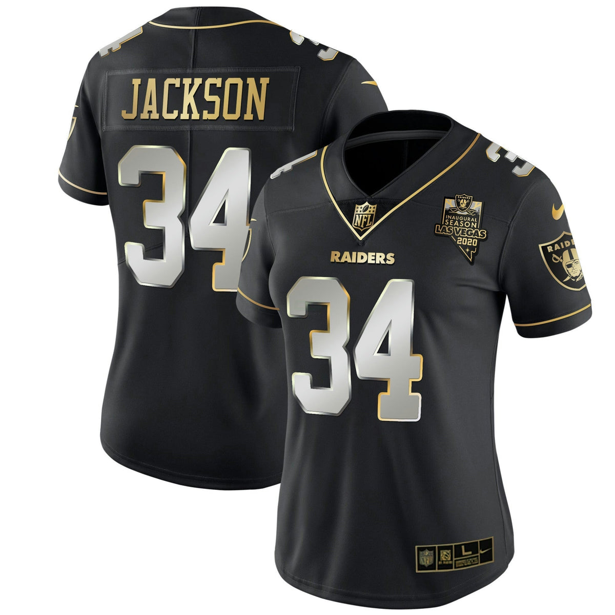 Jersey NFL Women’s Inaugural Season Patch Gold & Split