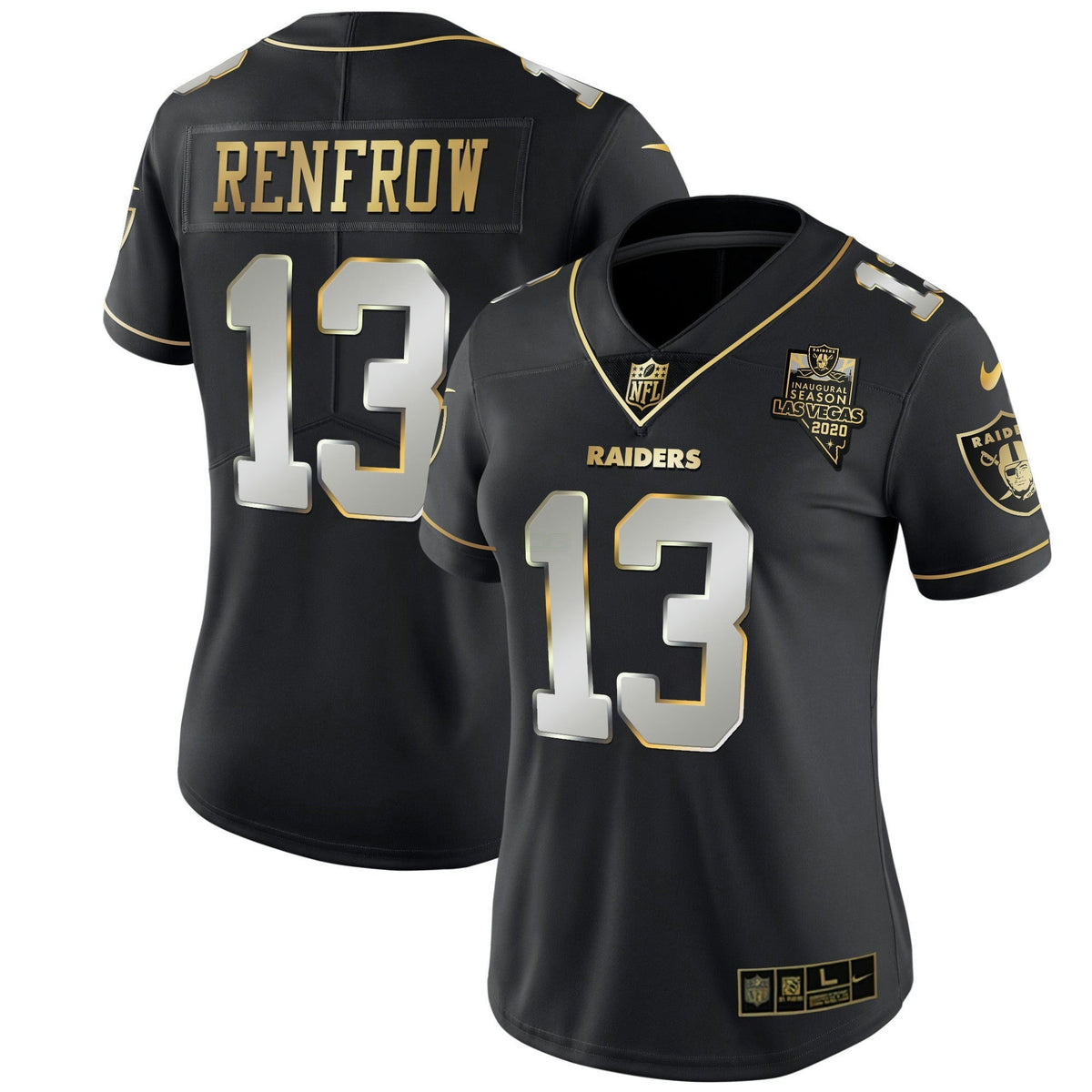 Jersey NFL Women’s Inaugural Season Patch Gold & Split