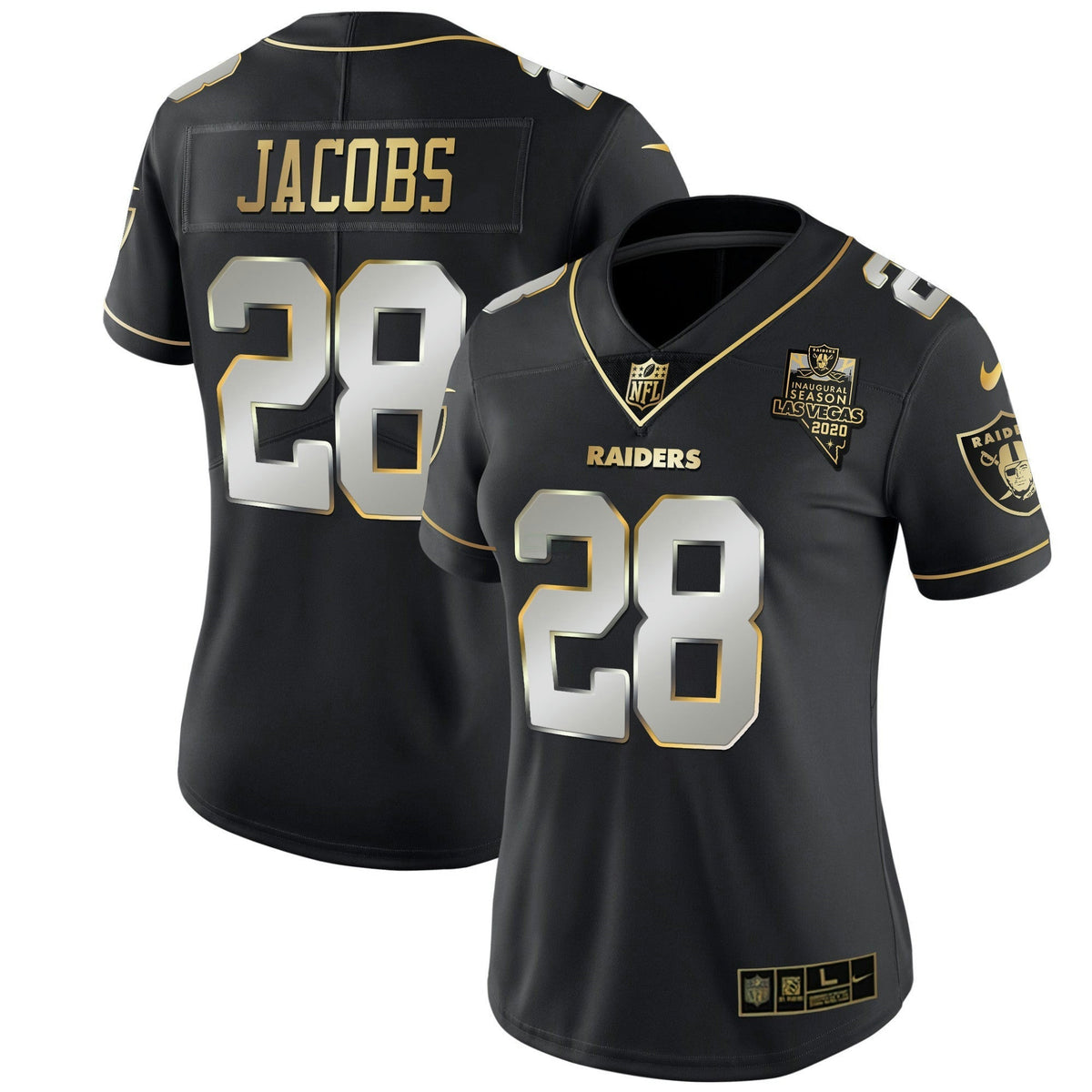Jersey NFL Women’s Inaugural Season Patch Gold & Split