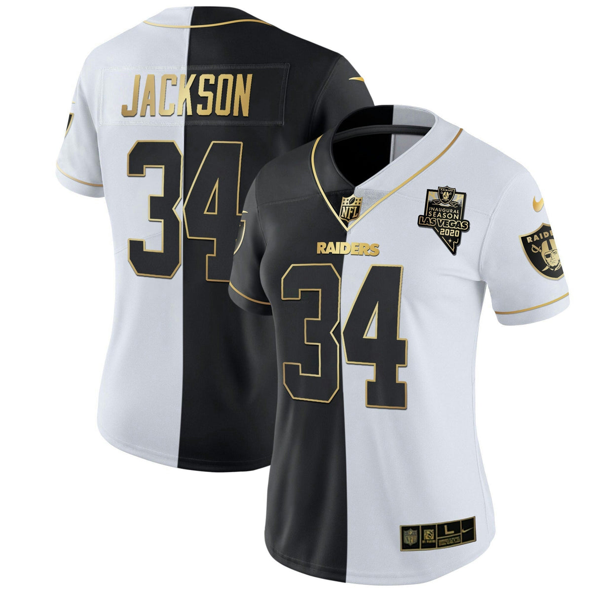 Jersey NFL Women’s Inaugural Season Patch Gold & Split