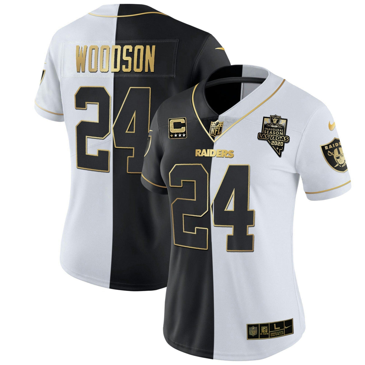 Jersey NFL Women’s Inaugural Season Patch Gold & Split