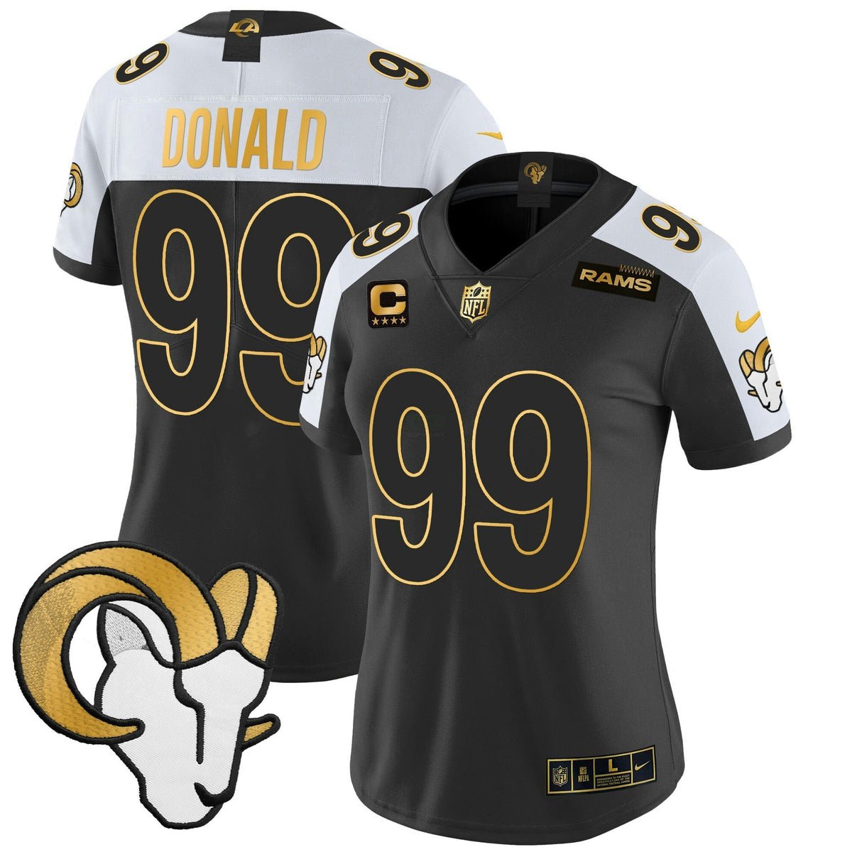 NFL Women’s Los Angeles 2024 Gold Vapor Limited Jersey