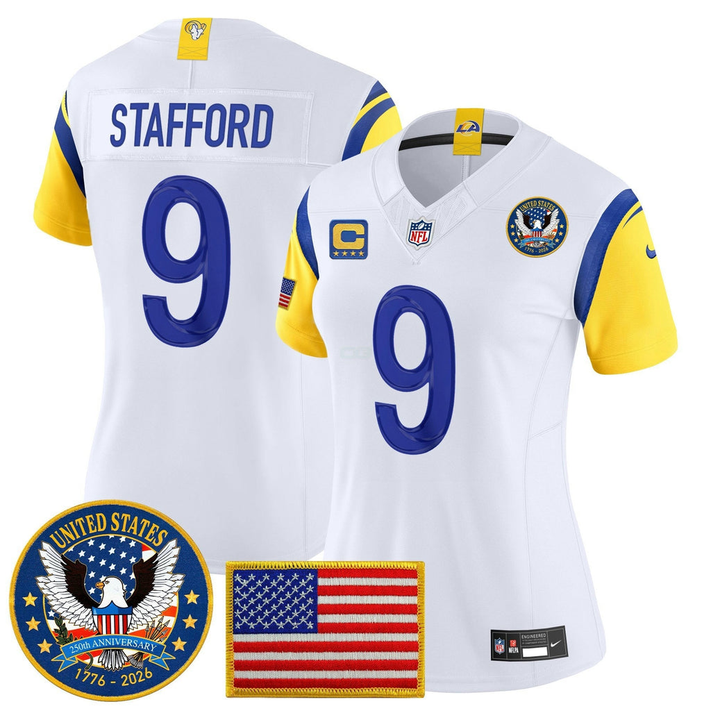 NFL Women’s Los Angeles 2025 “United States 250th Anniversary Patch” Vapor Limited Jersey