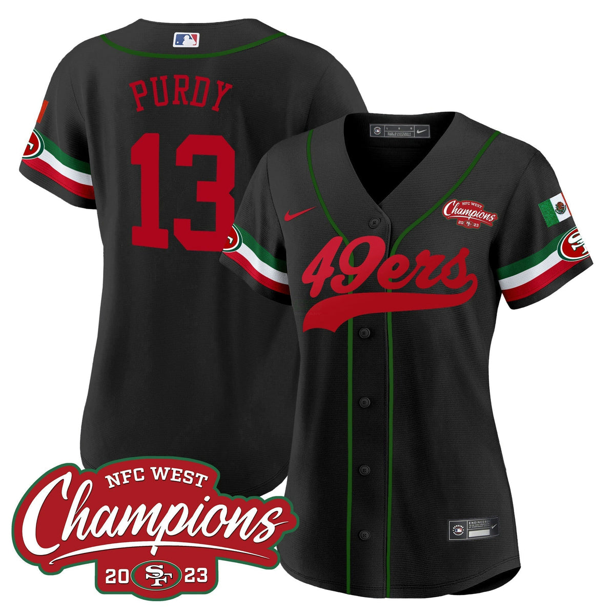 NFL Women’s Mexico 2023 NFC West Champions Jersey