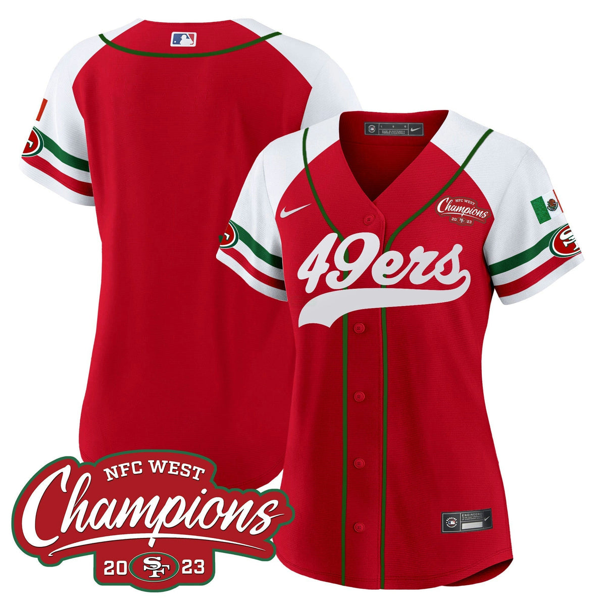 NFL Women’s Mexico 2023 NFC West Champions Jersey