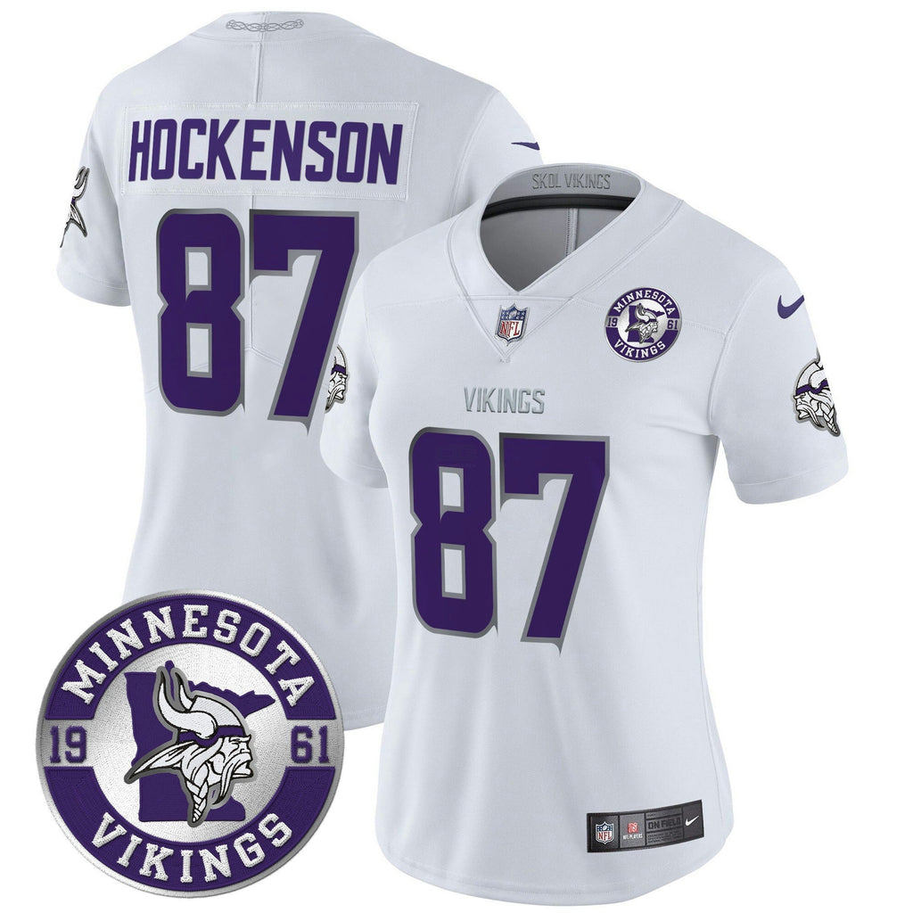 NFL Women’s Minnesota 2024 Vapor Limited Jersey – Est. 1961 Patch