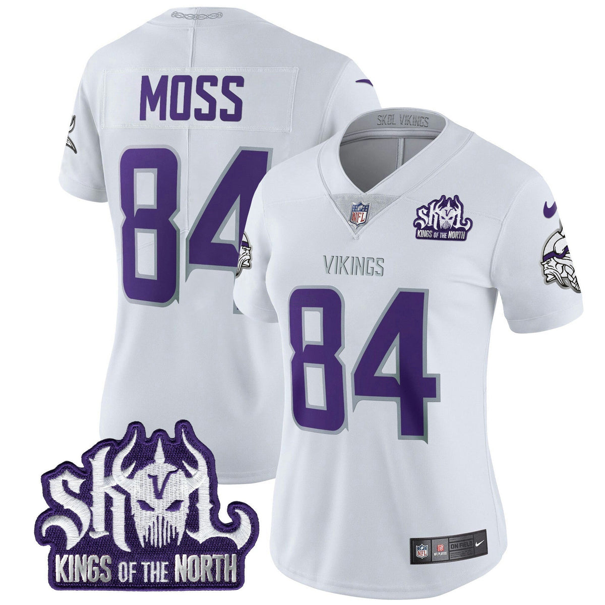 NFL Women’s Minnesota 2024 Winter Warrior Skol Patch Vapor Limited Jersey