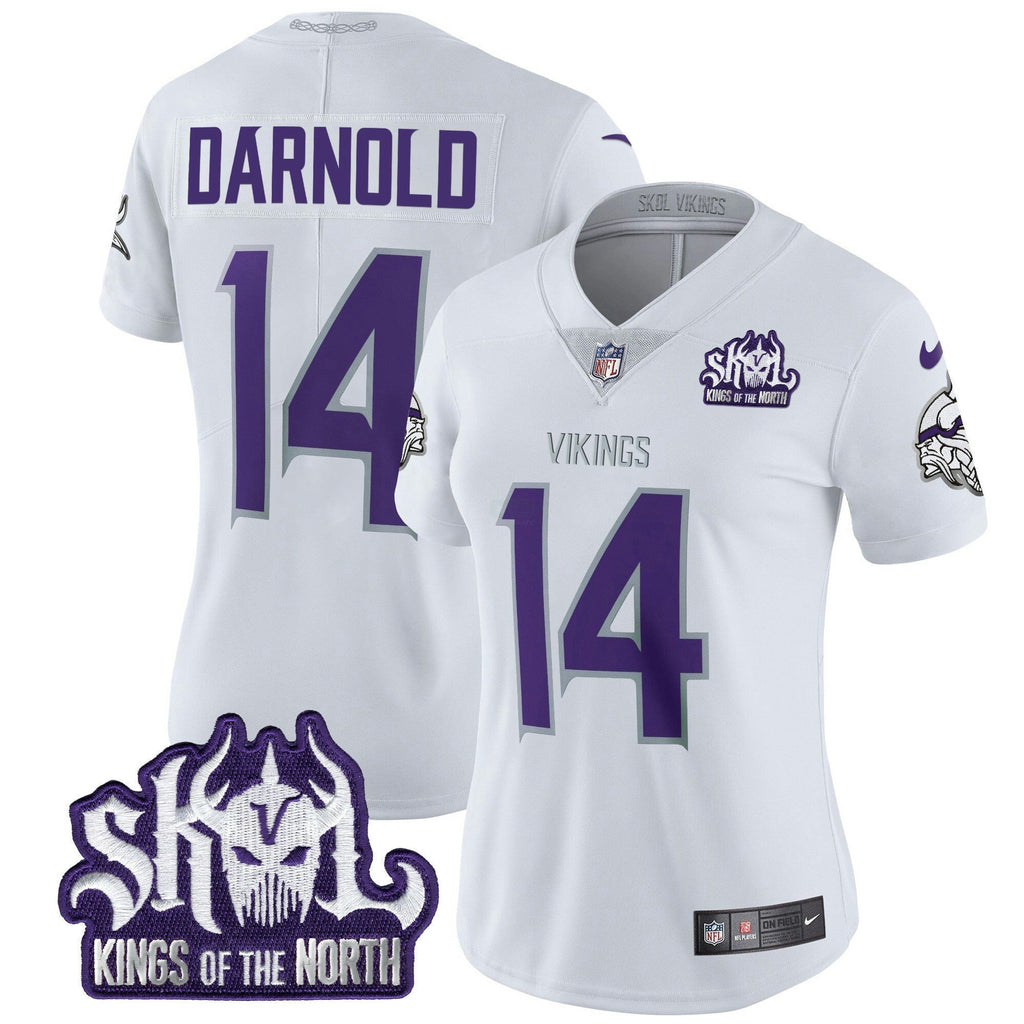 NFL Women’s Minnesota 2024 Winter Warrior Skol Patch Vapor Limited Jersey