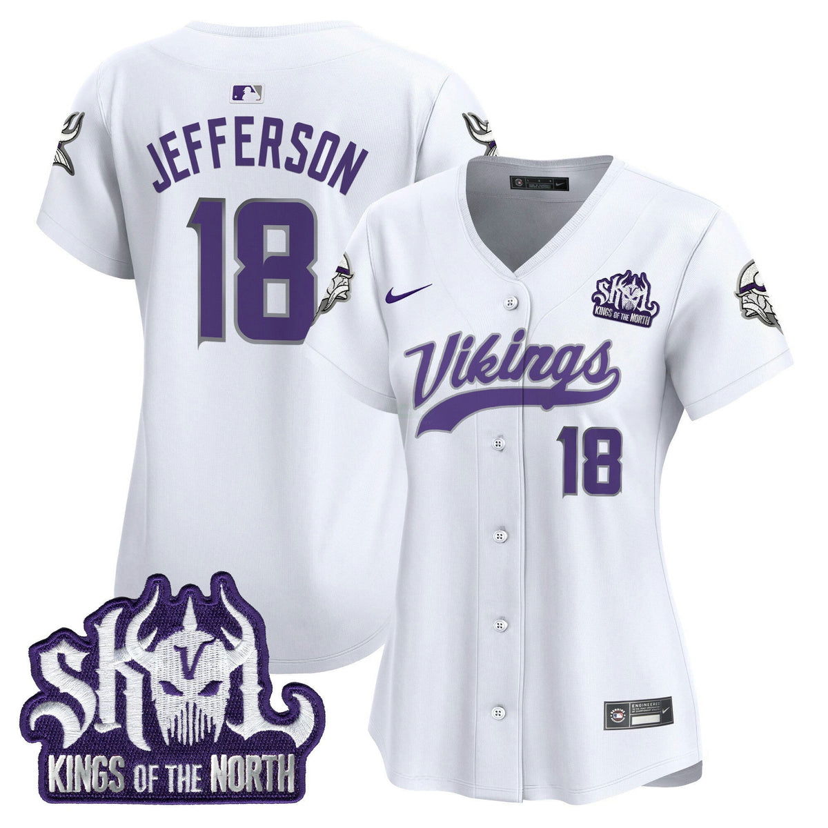 NFL Women’s Minnesota Kings Of The North Patch Vapor Premier Limited Jersey