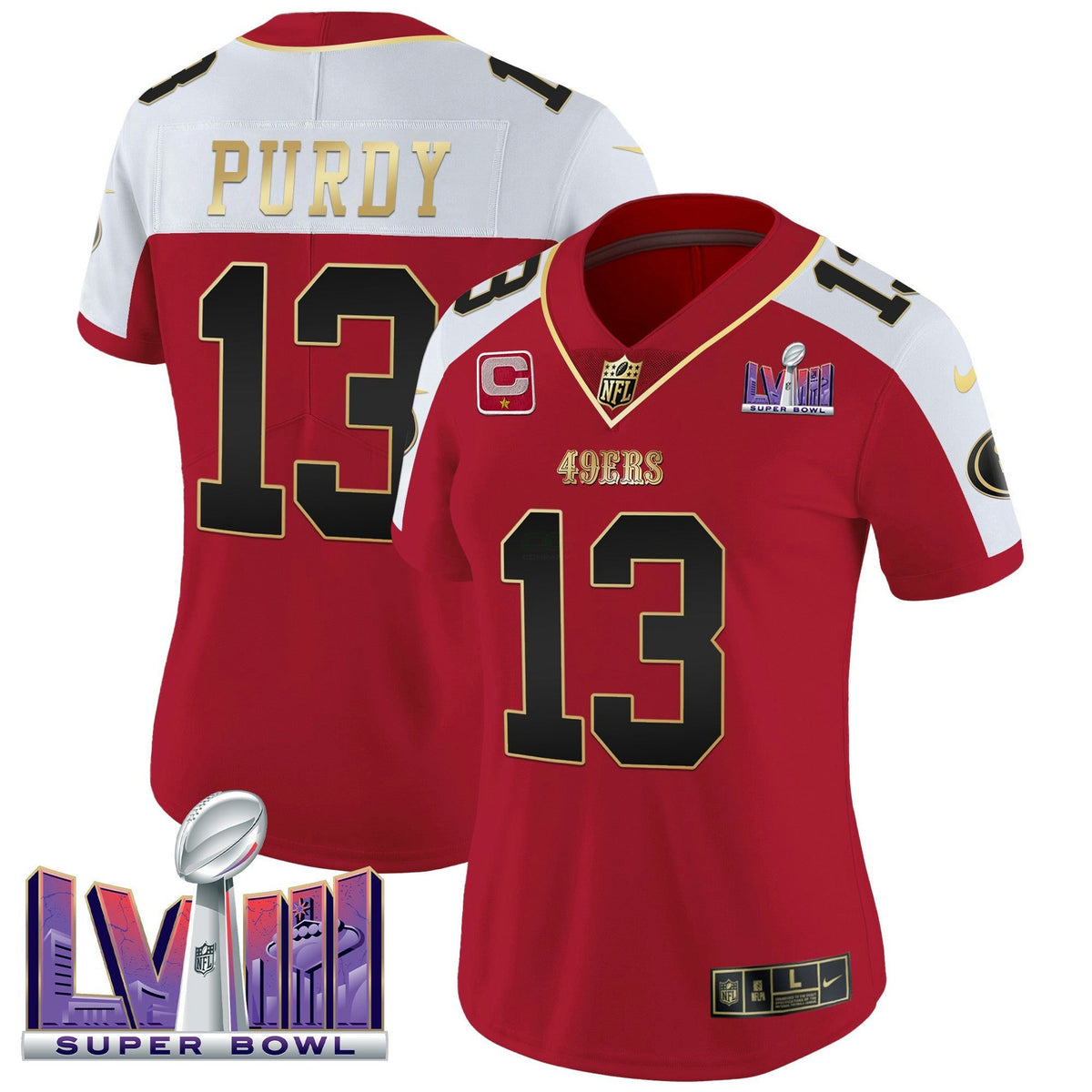 NFL Women’s Super Bowl LVIII Patch Vapor Jersey