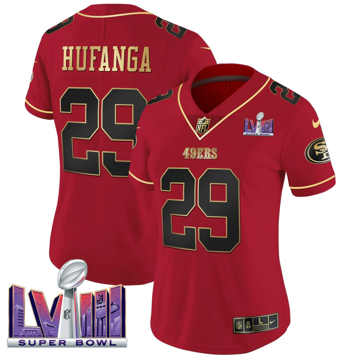 NFL Women’s Super Bowl LVIII Patch Vapor Jersey