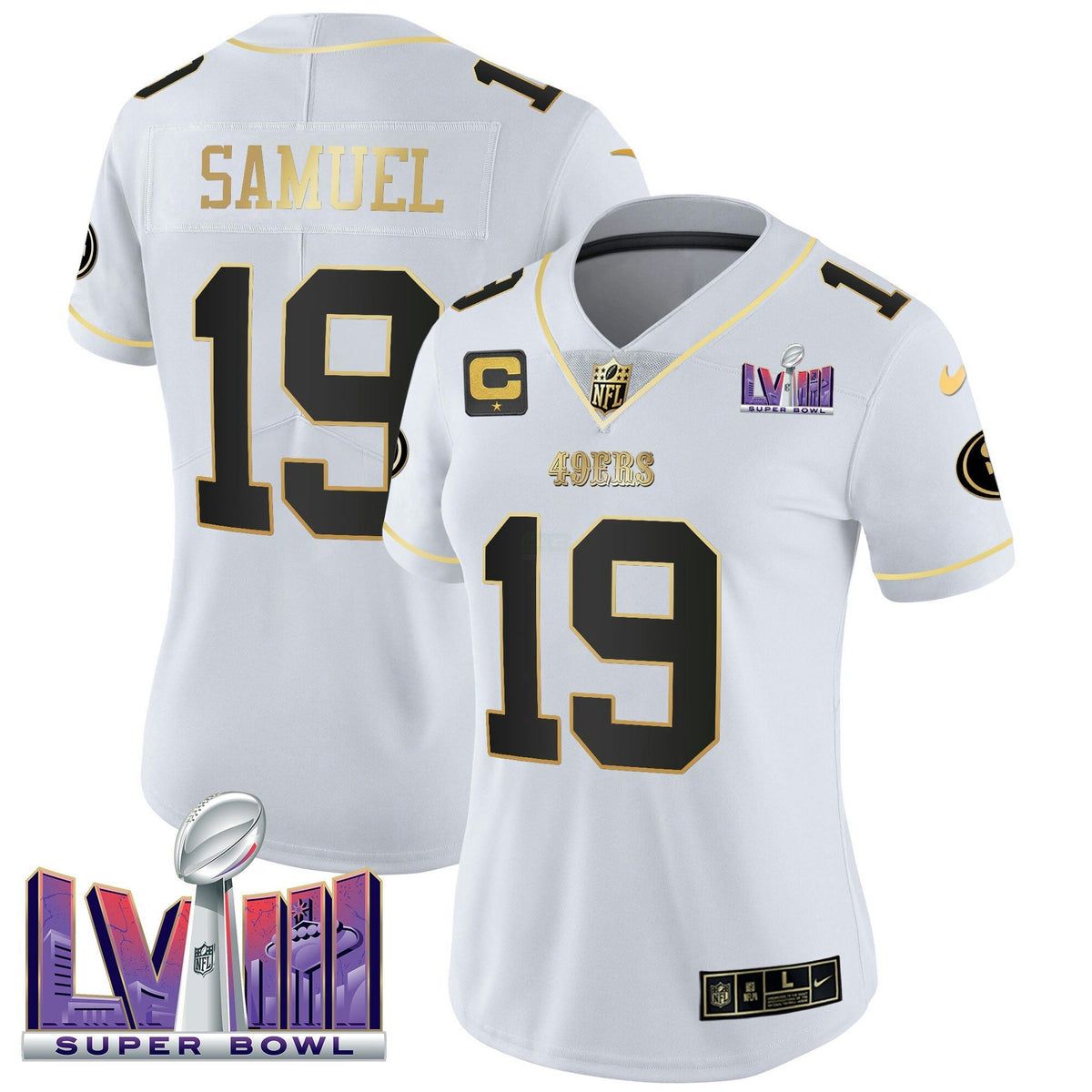 NFL Women’s Super Bowl LVIII Patch Vapor Jersey V2