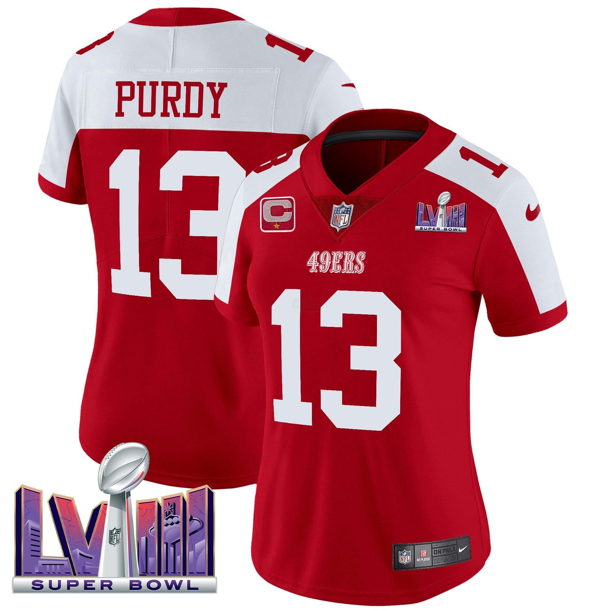 NFL Women’s Super Bowl LVIII Patch Vapor Limited Jersey