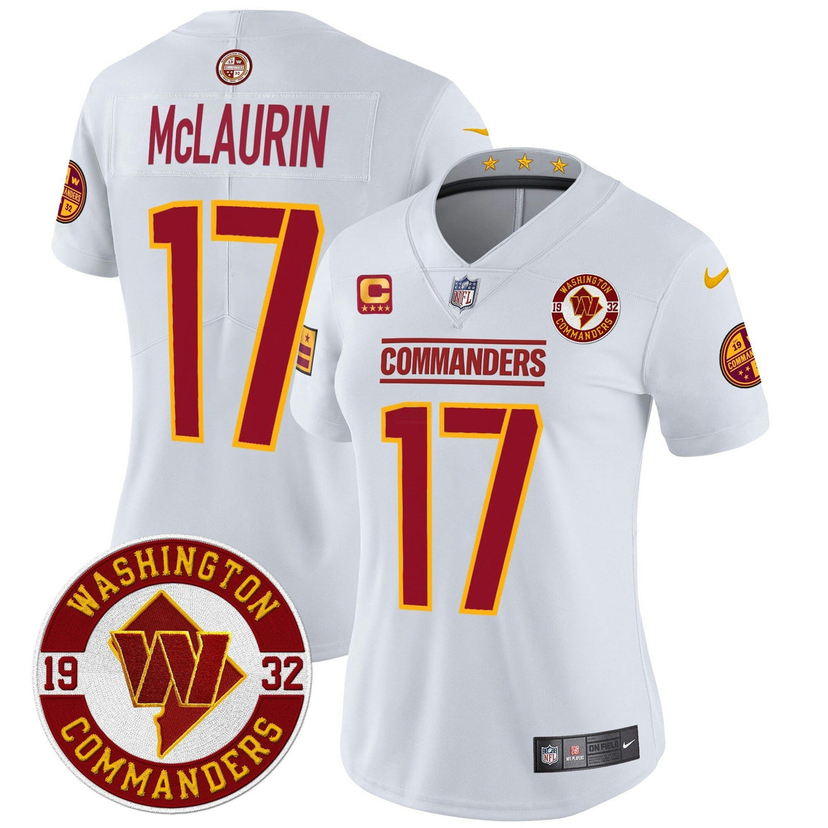 NFL Women’s Washington 2024 Vapor Limited Jersey – Est. 1932 Patch