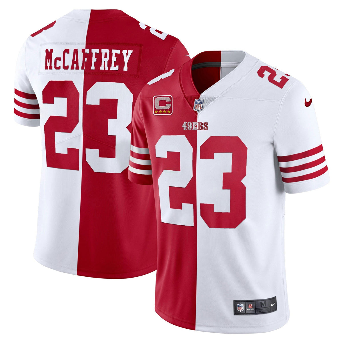 Jersey NFL Youth’s Christian McCaffrey Gold & Split