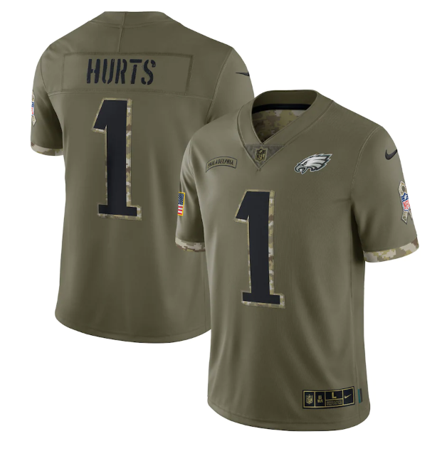 NFL Philadelphia Eagles Vapor Limited Jersey Salute To Service 2022