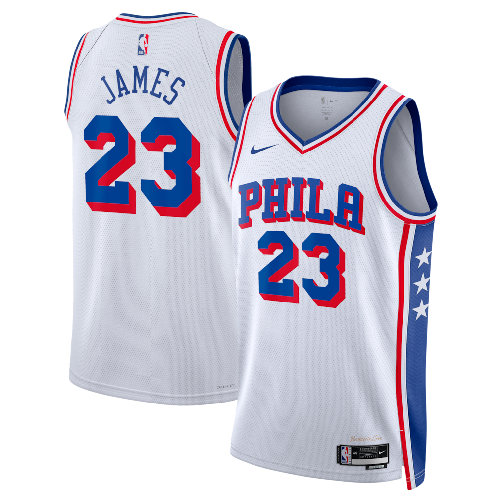 Jersey NBA Philadelphia 76ers Association Edition LeBron James