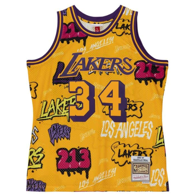 Jersey Swingman Slap Sicker Los Angeles Lakers Mitchell & Ness 1996/97
