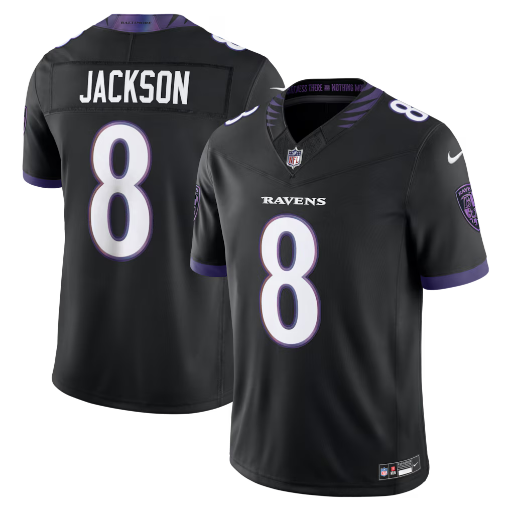 NFL Baltimore Ravens Vapor F.U.S.E. Limited 26/27 Jersey Black