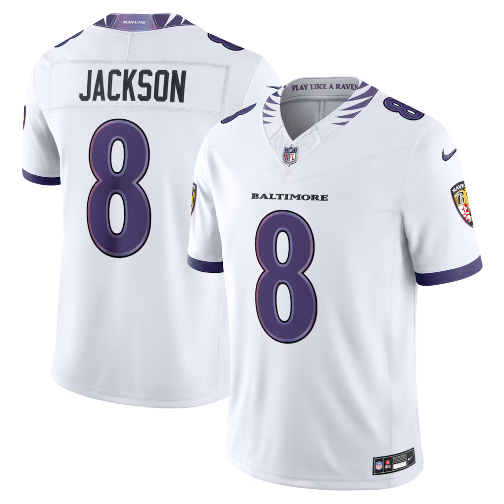 NFL Baltimore Ravens Vapor F.U.S.E. Limited 26/27 Jersey White