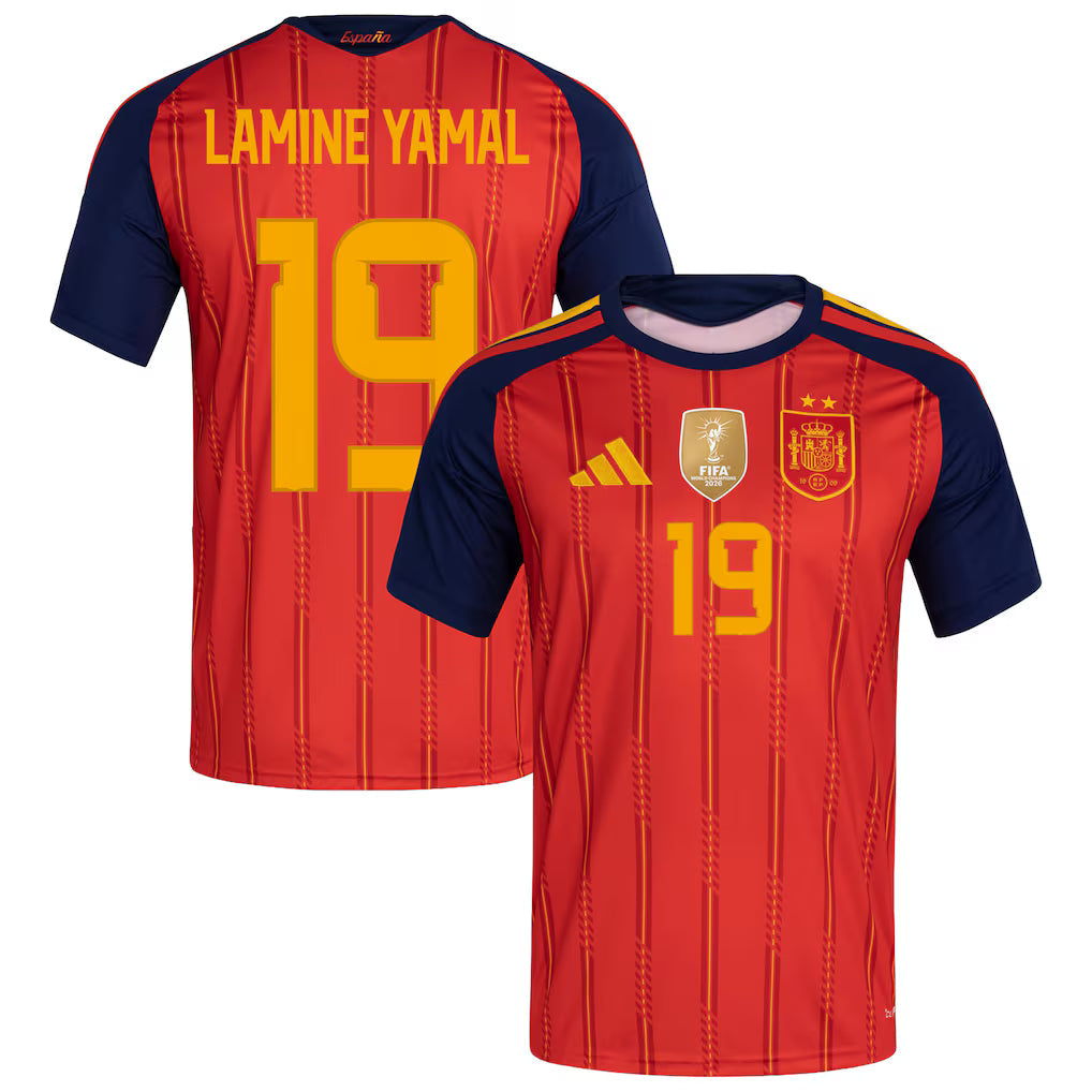 Jersey Lamine Yamal National Team Spain 2026 Champion Fan Men's - Red