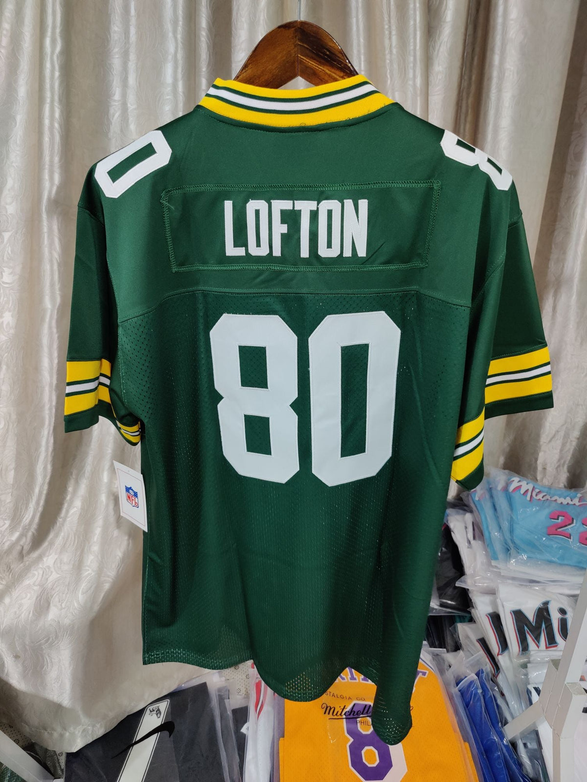 Jersey Green Bay Packers Mitchell & Ness Throwback Green