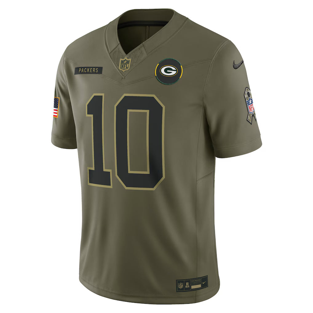 NFL Green Bay Packer Vapor F.U.S.E. Limited Jersey Salute To Service 2025
