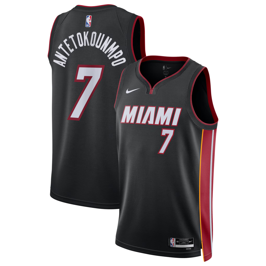 Jersey NBA Miami Heat Icon Edition Giannis Antetokounmpo