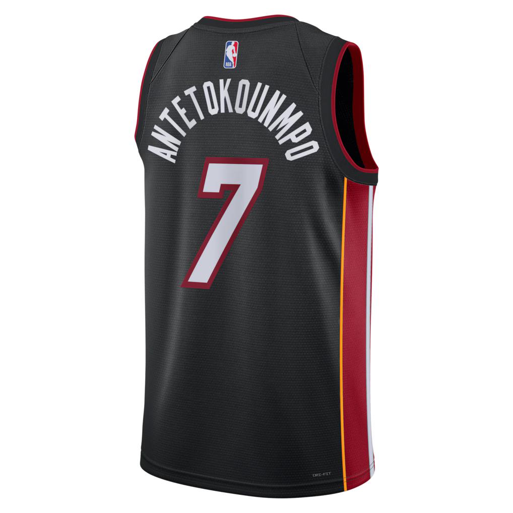 Jersey NBA Miami Heat Icon Edition Giannis Antetokounmpo