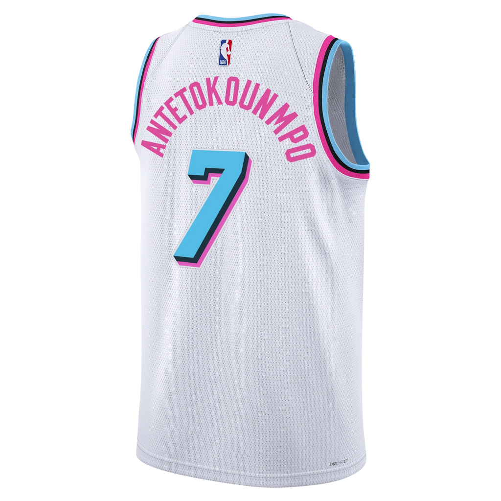 Jersey NBA Miami Heat Vice Edition Giannis Antetokounmpo