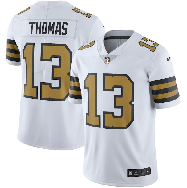 NFL New Orleans Saints Vapor Limited Jersey White e Gold