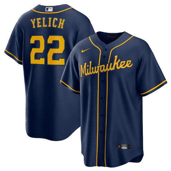 Jersey Milwaukee Brewers Blue Fan